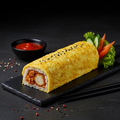 Double Egg Double Chicken Roll