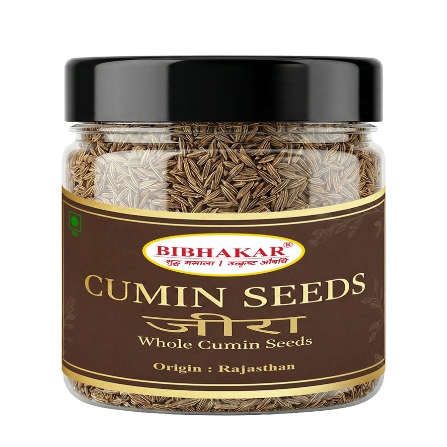 Whole Cumin Seeds (Jeera) 250g – Authentic Rajasthan Sourced – Bold & Earthy All-Natural Whole Spice for Tacos, Curries, and Grilling | Bibhakar Spices - 250 gm - One pack