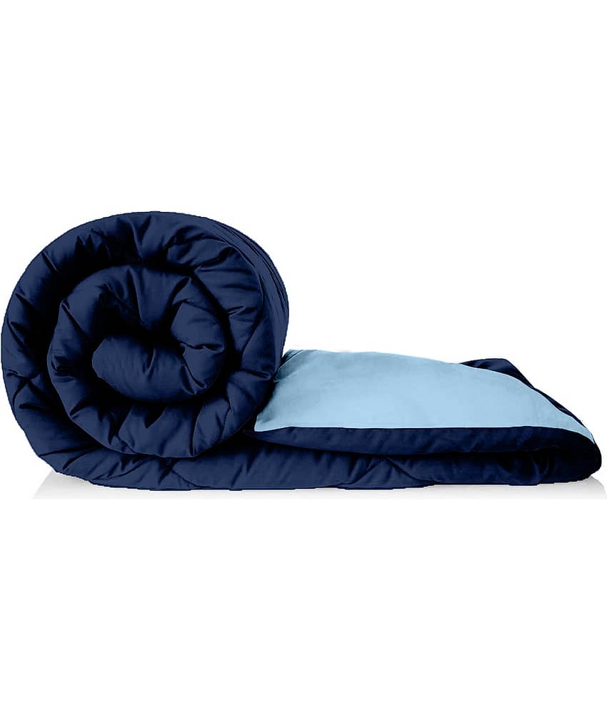 Jinaya's Microfiber Solid Single Size Comforter ( 229 x 152 cm ) - Blue ( )