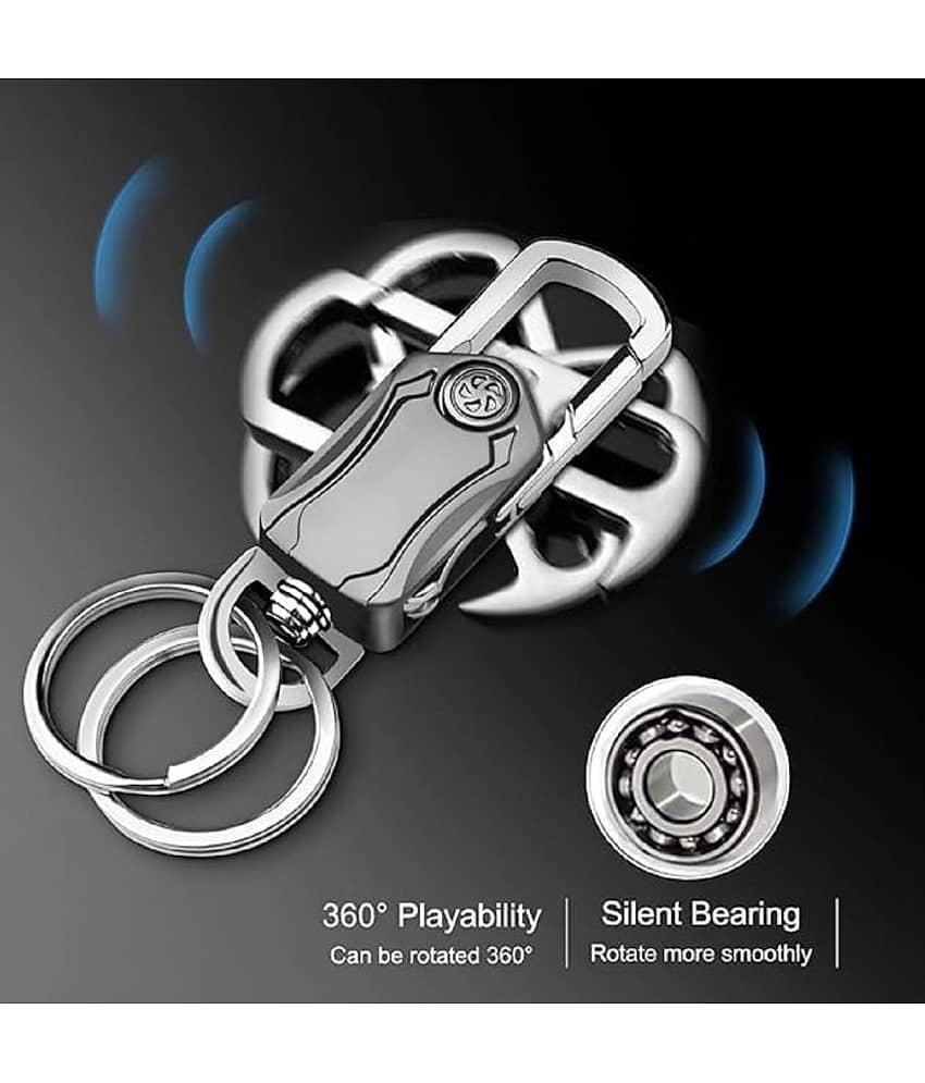 HINGOL Silver Men's Utility Keychain ( Pack of 1 ) view 2