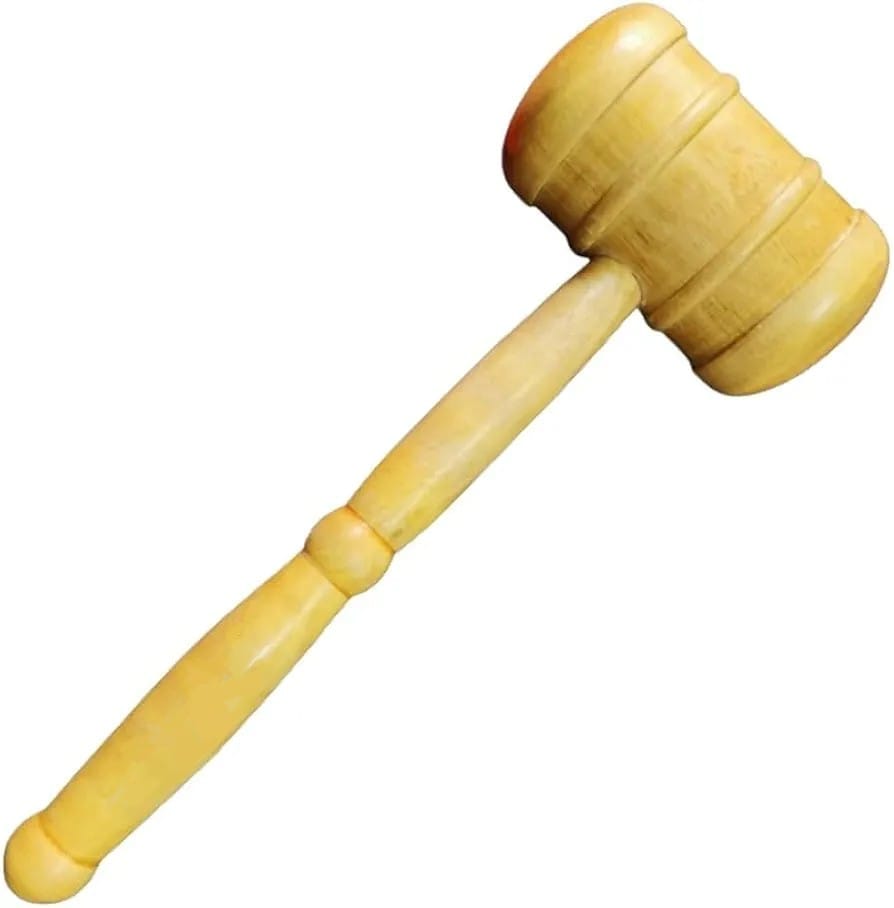 Teknaxo | Cricket Bat Mallet Pro Cricket Bats Wooden Mallet Hammer, Long Handle Knocking Mallet Bat Hammer, Wooden Mallet view 2