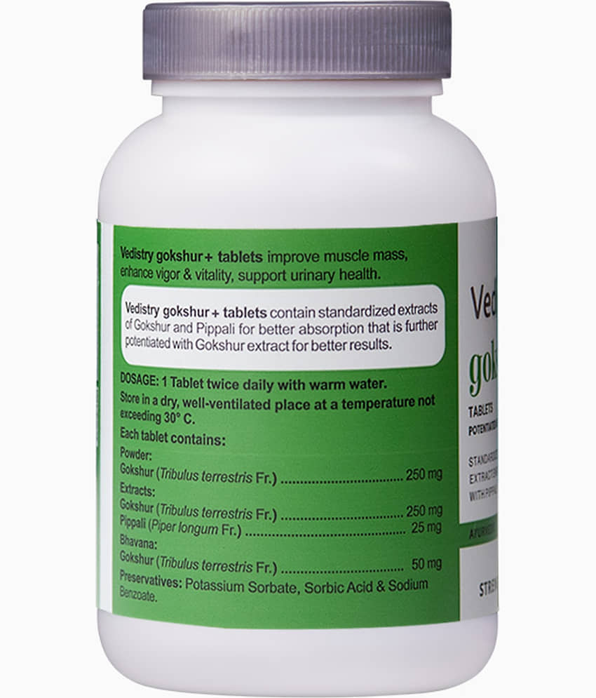 Vedistry Gokshur+ Increase Your Stamina And Vigour For Workouts With Gokshur + view 2