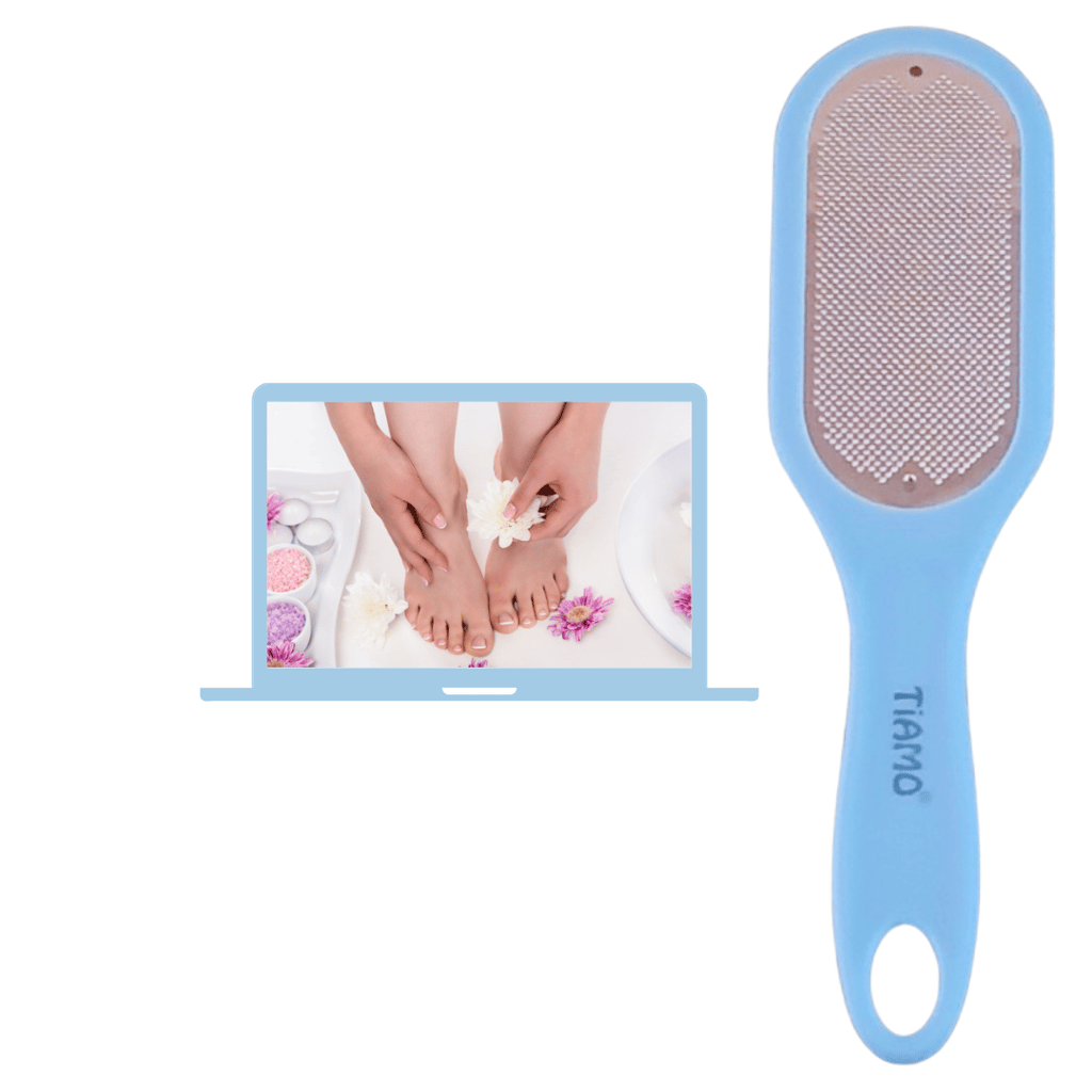 Plastic Leg, Heel and Foot Scrubber for Dead Skin |Callus Remover | Pedicure Special Tool/Specially For Cracked Feet in blue view 2