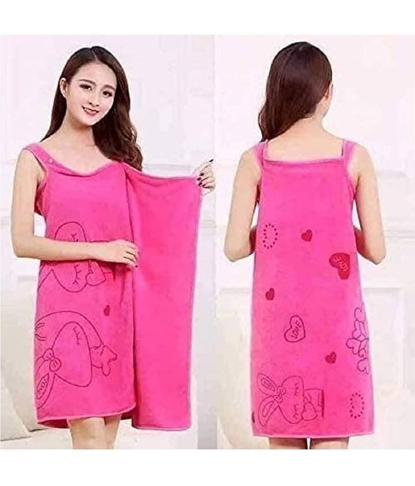 RAVARIYA GRAPHICS Single Non Terry Bath Towel Pink view 2