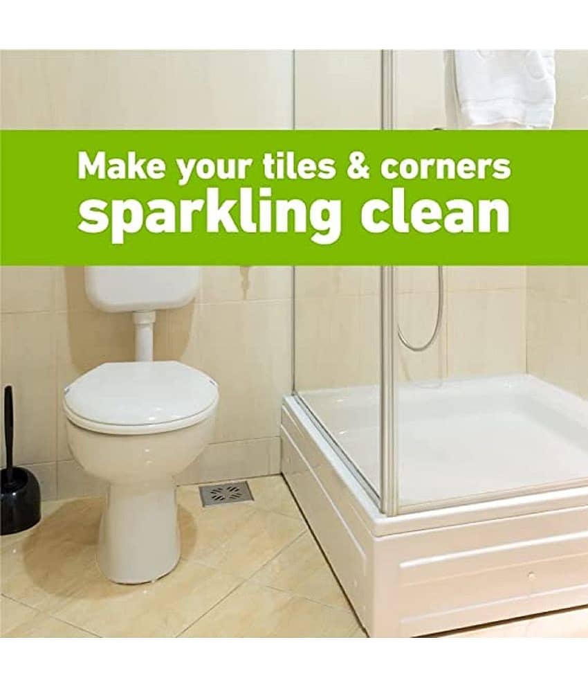Bathroom Brush with Abrasive Scrubber for Floor/Tile Cleaning (Pack of 1) view 2