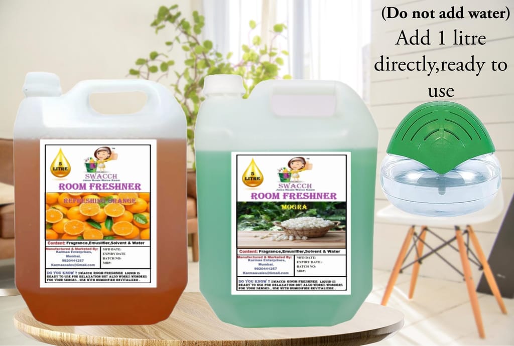 Swacch Room Freshner (5 Litre) (Pack of 2) Orange & Mogra view 2