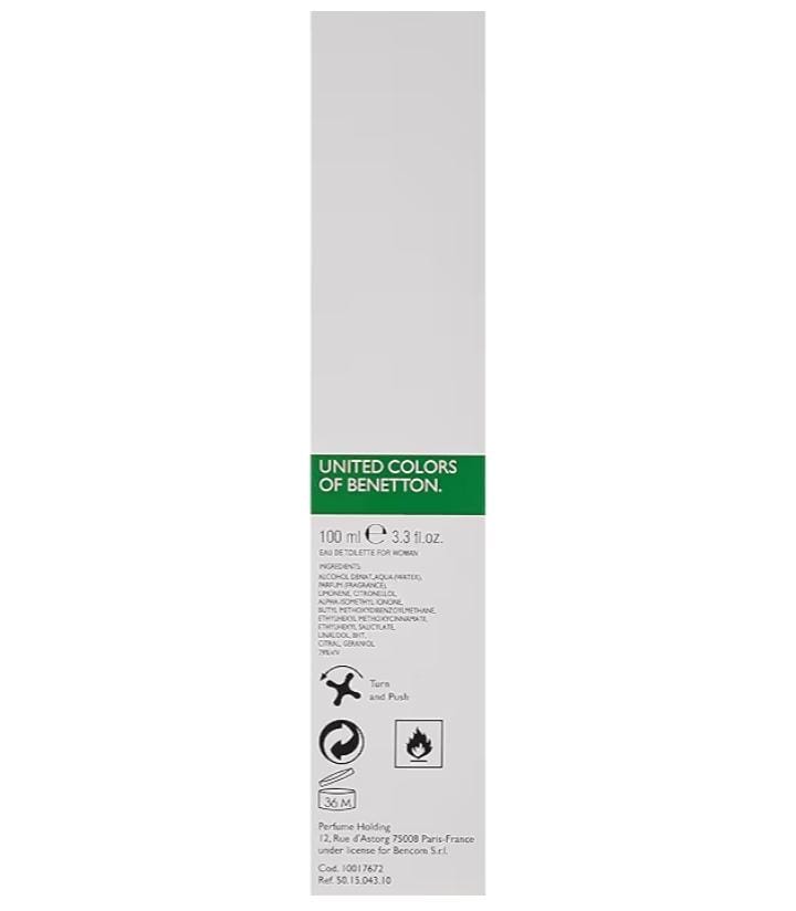 United Colors Of Benetton Hot Gold Eau De Toilette for Women 100ml – Warm, Elegant & Long-Lasting Floral Fragrance view 2