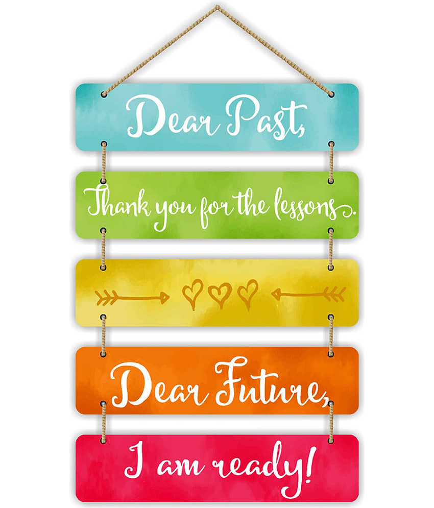 Saf Wood Rectangular Decoratives Panel Multi - Pack of 5 view 2