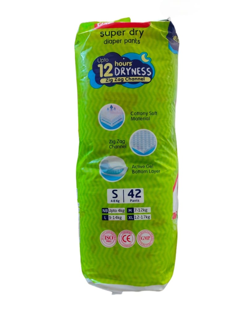 Babyhug Super Dry Pant Style Diaper - Medium M 42 Pcs. view 2