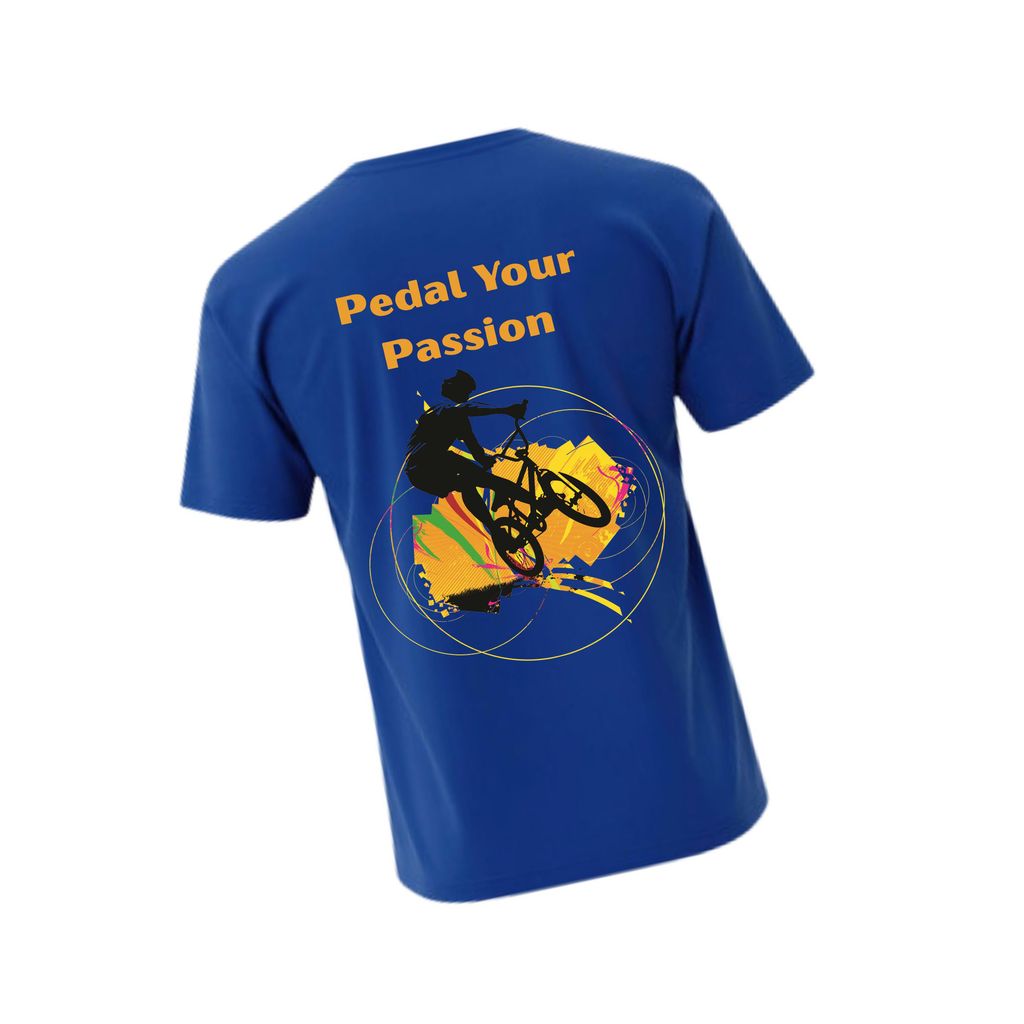 Trishoolin Sports Theme T-Shirt | Design 10386MB | Cotton Regular Fit | Crew Neck / Round Neck Half Sleeve | Pack of 1 view 2