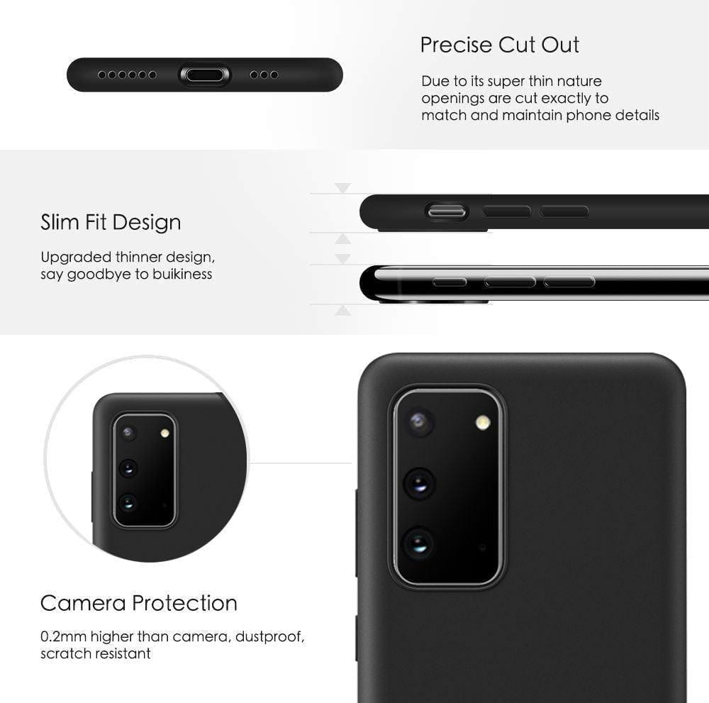 Memumi Crystalloid Series Back Cover for Samsung Galaxy S20 Plus Shockproof - Black (6.7") view 2