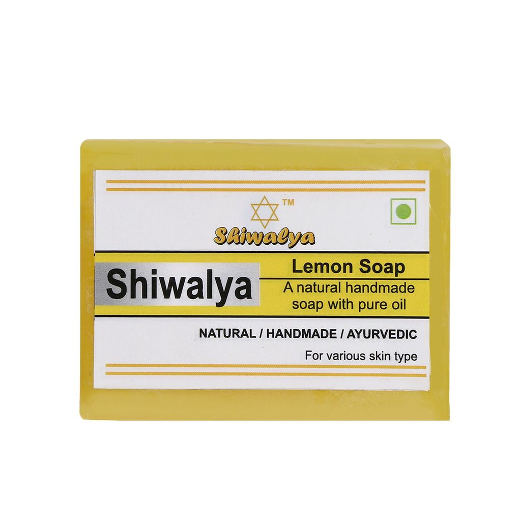 SHIWALYA Natural Lemon Soap || Handmade Bathing Soap || Herbal Soft & Radiant Skin || Suitable for All Skin Types (Pack of 6) view 2