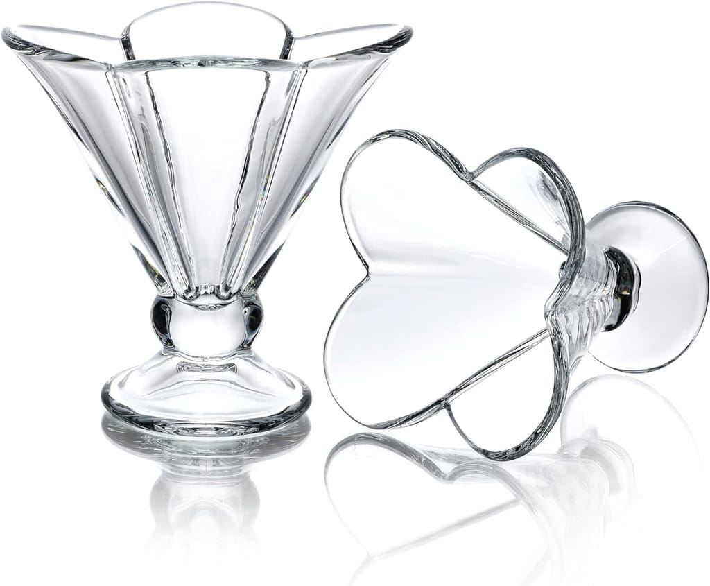 Ice Cream Dessert Bowl | Crystal Glass Dishes | Elegent Bowls for Serving Ice Cream, Pudding & Other Desserts | Ideal for Gifting & Daily use | view 2