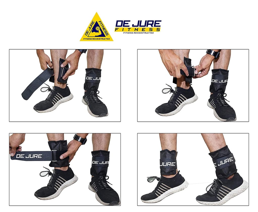 DE JURE FITNESS Ankle & Wrist Weight Set, Adjustable Strap view 2