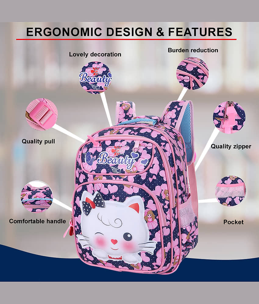 Tinytot Blue Polyester Backpack For Kids view 2