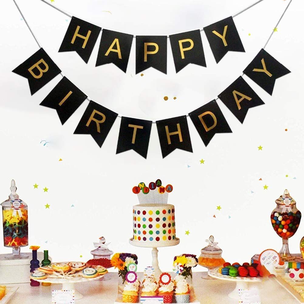 Happy Birthday Banner | Party Decorations for Boys,Girls,Kids,Husband,Boyfriend view 2