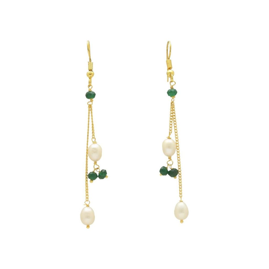Sri Jagdamba Pearls Percy Pearl Earrings For Women Girls view 2