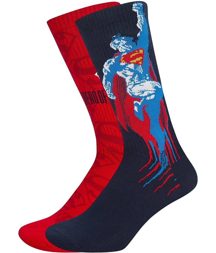 SOCKSXPRESS Pack of 2 Men's Cotton Blend Mid Length Socks ( Multicolor ) view 2