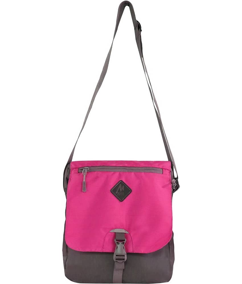 mikebags Pink Solid Messenger Bag view 2