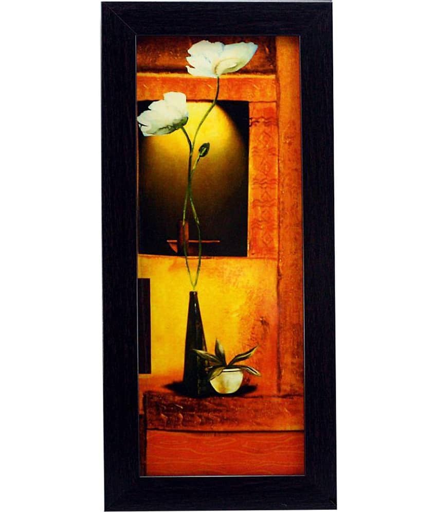 Indianara - Floral Painting With Frame view 2