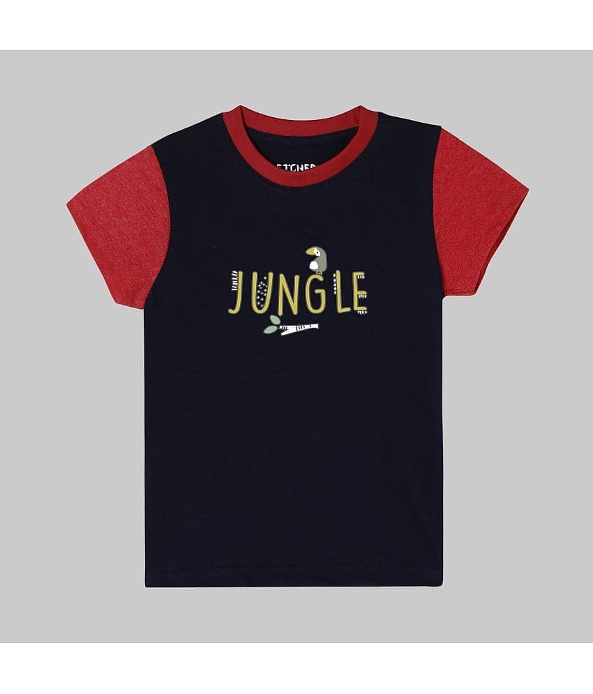 ETCHED DESIGN Pack of 1 Boys Cotton T-Shirt & Shorts Set ( Multicolor ) view 2