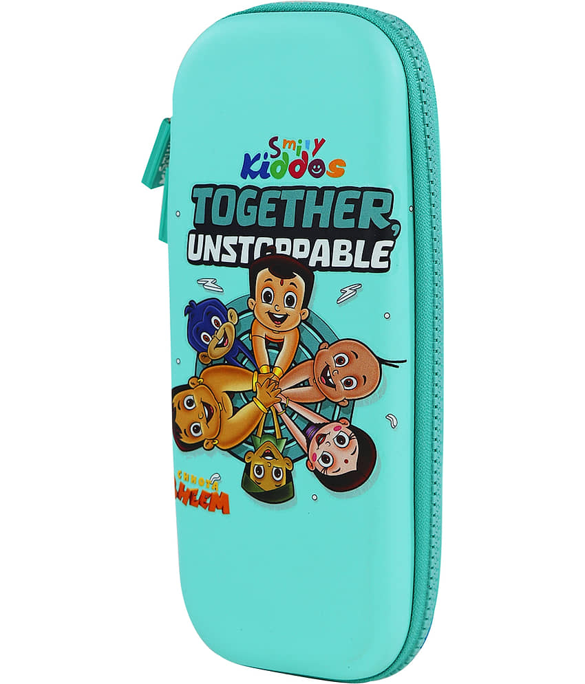 eva hardtop Small Pencil case Chota bheem unstopabble - Pastel green view 2