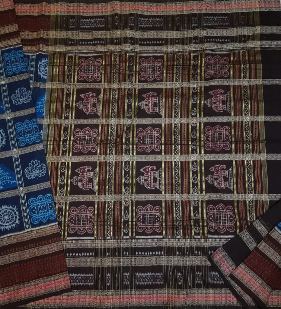 Sambalpuri Hati padham Bandha Saree view 2