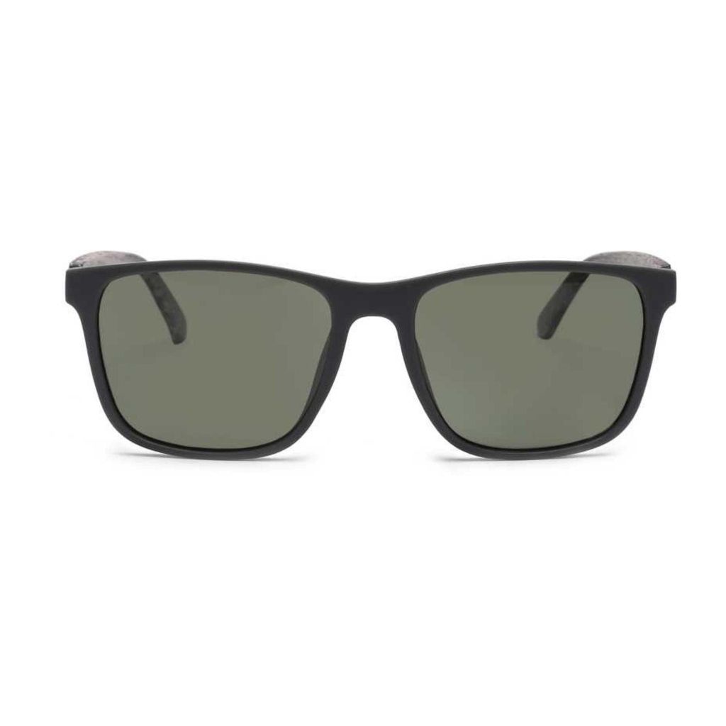 4Flaunt Full Rim Vintage Rectangular Branded Trending and Stylish Sunglasses For Men & Women | Polarized & 100% UV Protected | Medium (C3 - Grey Frame/Green Lenses) view 2