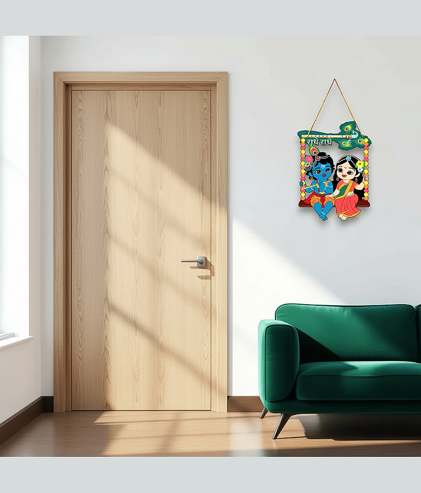 Radhey Radhey Wall Hanging for home decoration gift pooja room decoration view 2