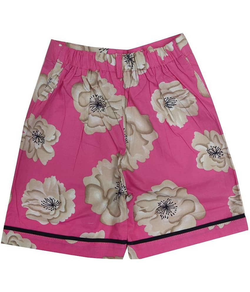 Zadmus Pack of 1 Girls Cotton Hot Pants ( Pink ) view 2