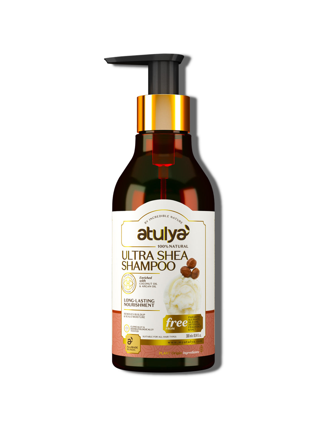Atulya Ultra Shea Shampoo | For Long-lasting Nourishment- 300ml view 2