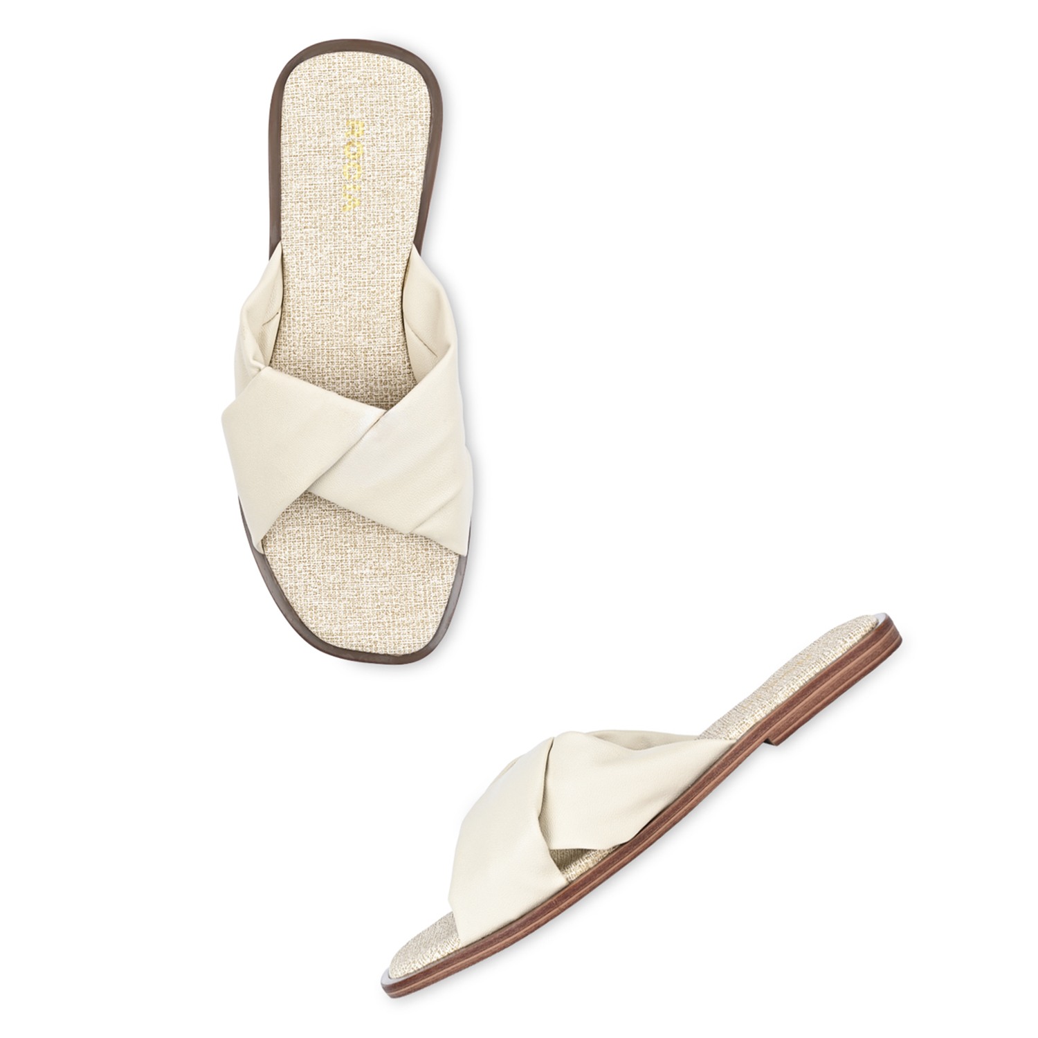 Cream Women Casual Comfortable Flats view 2