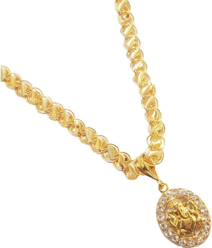 KRIMO GOLD PLATED PENDANT AND CHAIN FOR MEN OR BOYS-100365 view 2