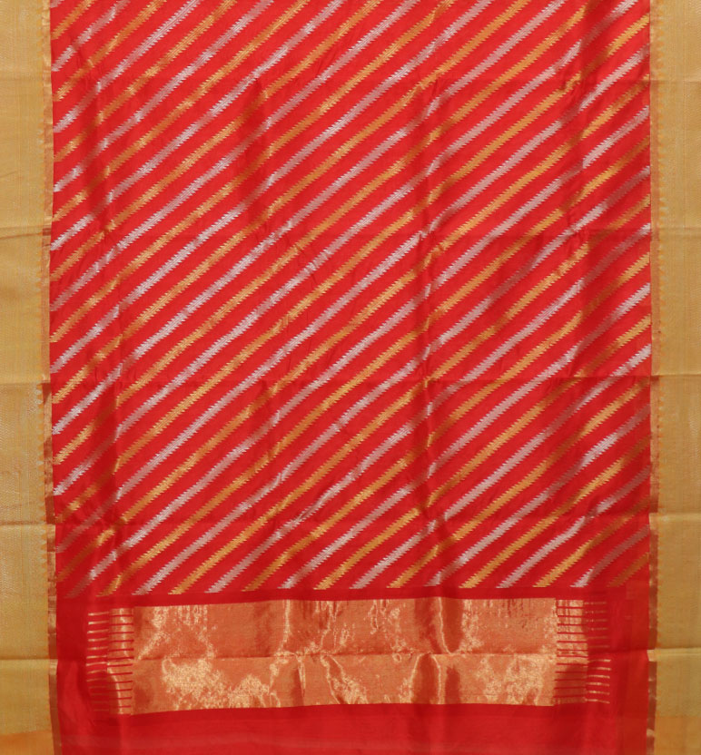 Handloom Chanderi Pattu Silk Saree view 2