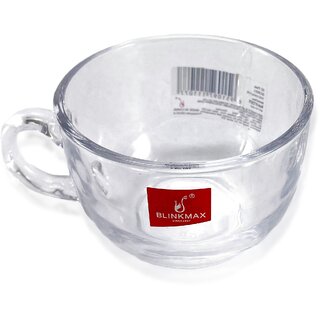 BLINKMAX Transparent Tea Cup Set Coffee Cup Set Made of Crystal Clear Glass 150 ml view 2