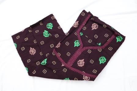 Elegant Maroon Nighty with Exquisite Detailing view 2