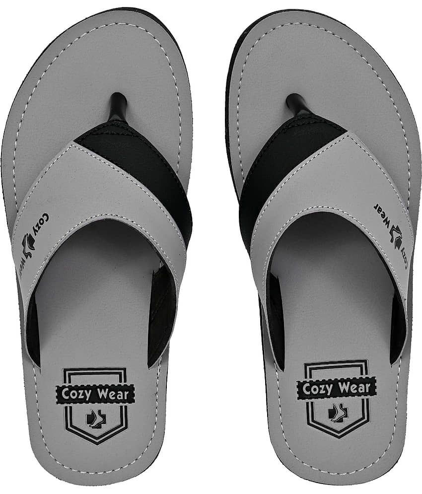 Cozy Wear Brown Men's Thong Flip Flop