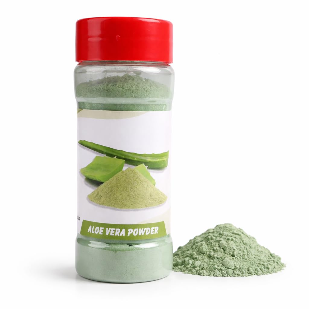 alNaqi Aloe Vera Powder 50g – Pure Aloe Leaf for Face Care, Natural Herbal Powder for DIY Face Packs, Soothing Skin Care