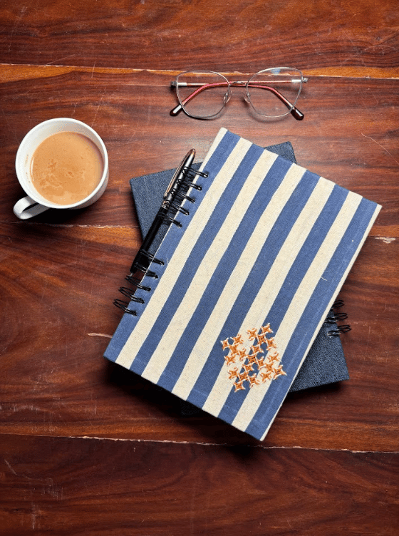 Fabric Spiral Notebook view 2