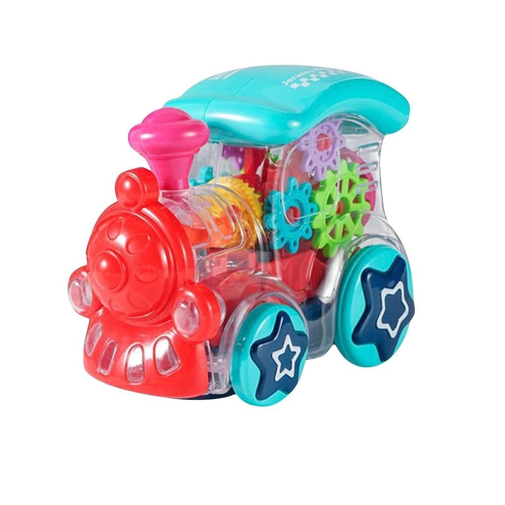 KTRS Enterprise Gear Train 3D Concept Toys - 360 Rotating Vehicle, Gear Simulation Technology with Engine Train Sound and Colorful Lights for Kids 1 Year & Above (Gear Engine) view 2