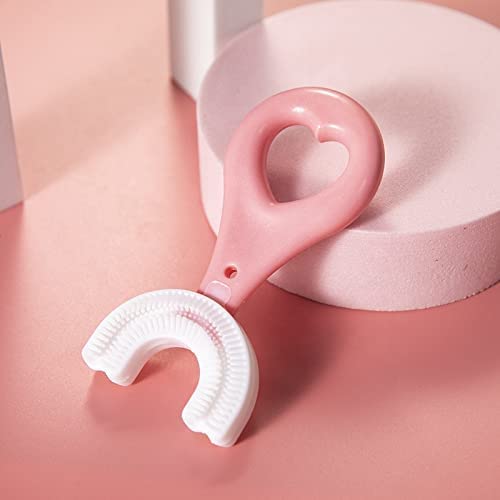 GLOWSERIE Kids U-Shape Silicone Toothbrush for Safe Oral Cleaning