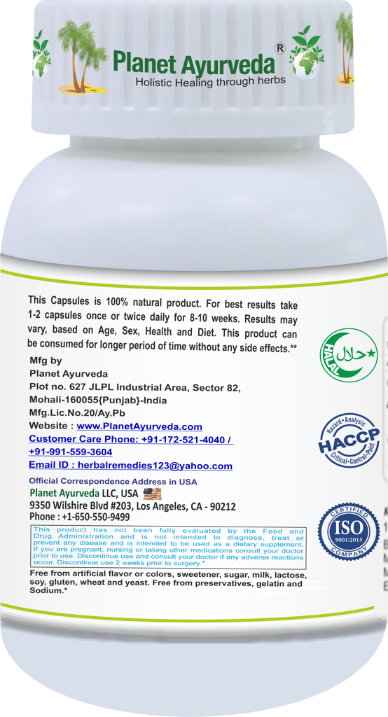 Planet Ayurveda Manjishtha Capsules - 60 Caplets - 100% Natural Ayurvedic Supplement view 2