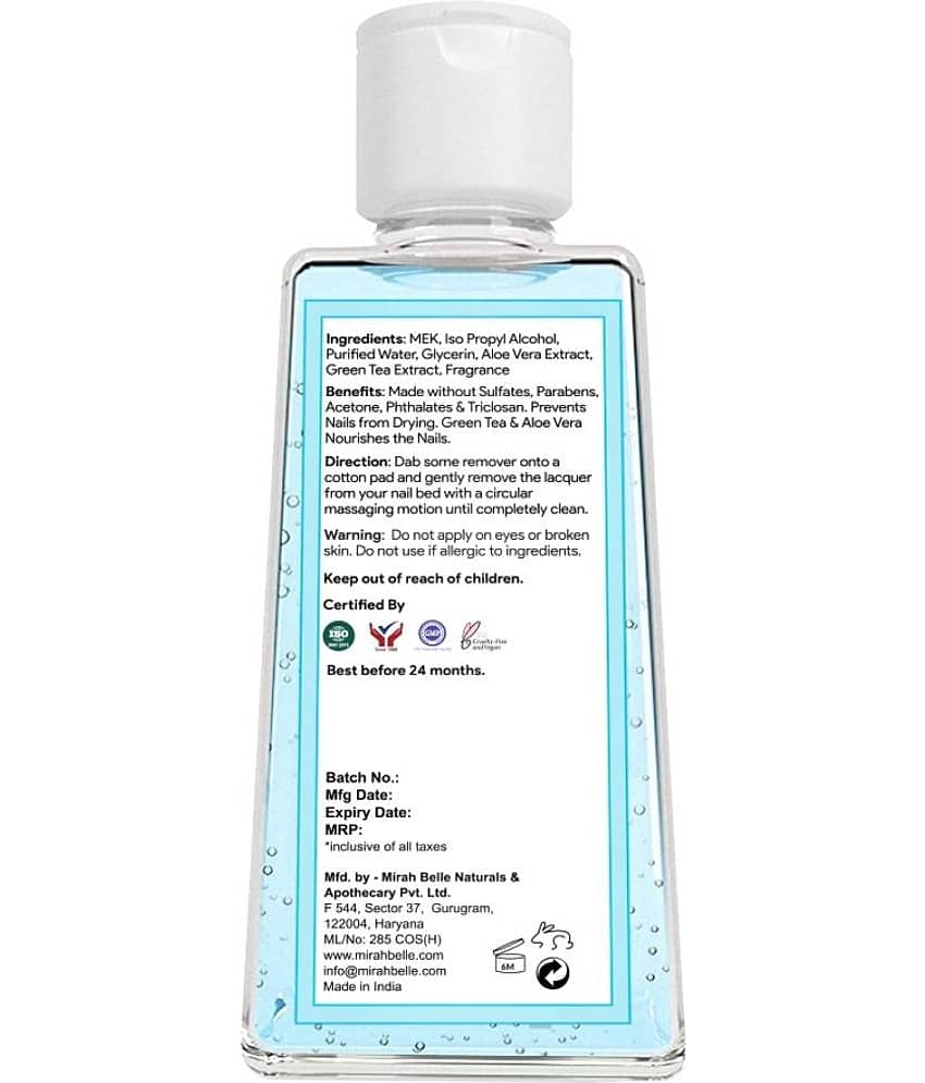 Mirah Belle Acetone Free Nail Paint Remover Liquid 50 mL view 2