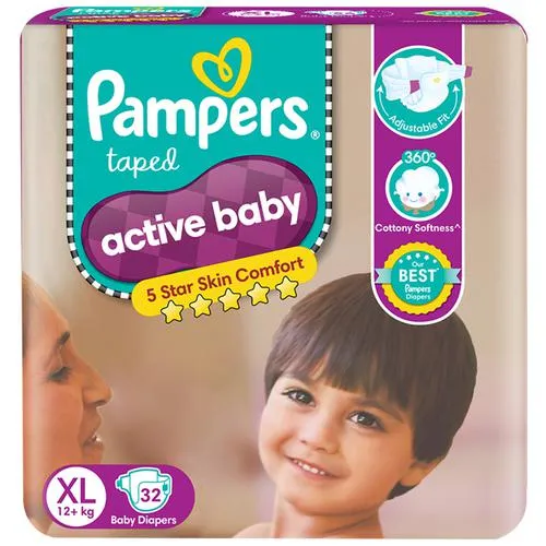Pampers Taped Diapers XL 32 Pcs
