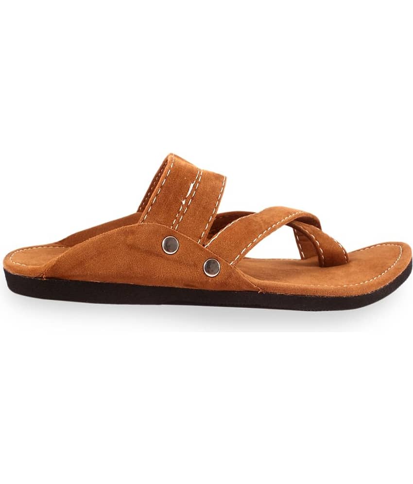 rajeraj Tan Men's Kolhapuris view 2