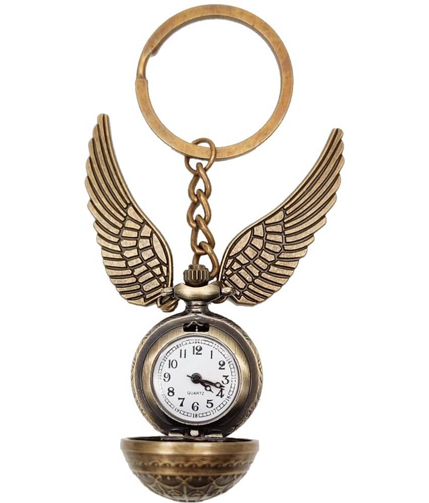 Antique Harry Potter Snitch Ball Pocket Watch Bike Keychain Key Ring Men Women Kid Gift Keychain ( Pack of 1 ) view 2