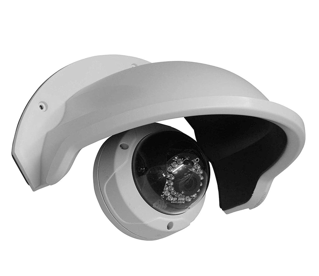 Universal CCTV Camera Sun Rain Shade Protection Cover for Outdoor | White 1Pcs Camera Housing view 2