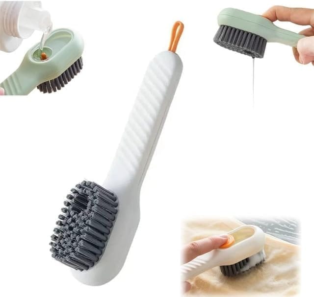 Generic Pack of 3 Soap Dispensing Cleaning Brush (Multicolor)-PID66921 view 2