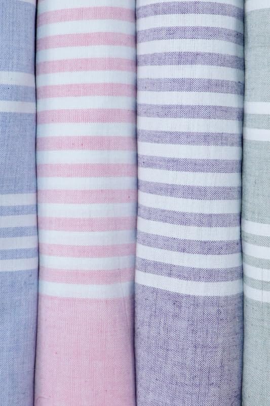 APCO Handloom (A Andhra Pradesh Govt Emporium)- Pure Handloom Chengai Cotton Towels | CTL0006 (Set of 4) view 2