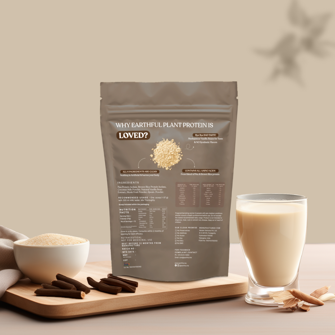 Earthful Honest Plant Protein-Madagascar Vanilla view 2